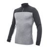 Pánské triko Sensor DR Merino Bold zip cool gray/anthracite