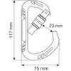 Karabina Camp Guide XL Lock green