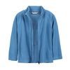 Dětská mikina Color Kids Fleece Jacket Full Zip - Rec, coronet blue