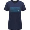 Dámské triko Haglofs Trad Print modrá