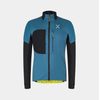 Pánská technická bunda Montura Traccia Octa maglia steel blue sunny lime