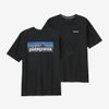 Triko Patagonia KR P-6 Logo Responsibili-Tee BLK