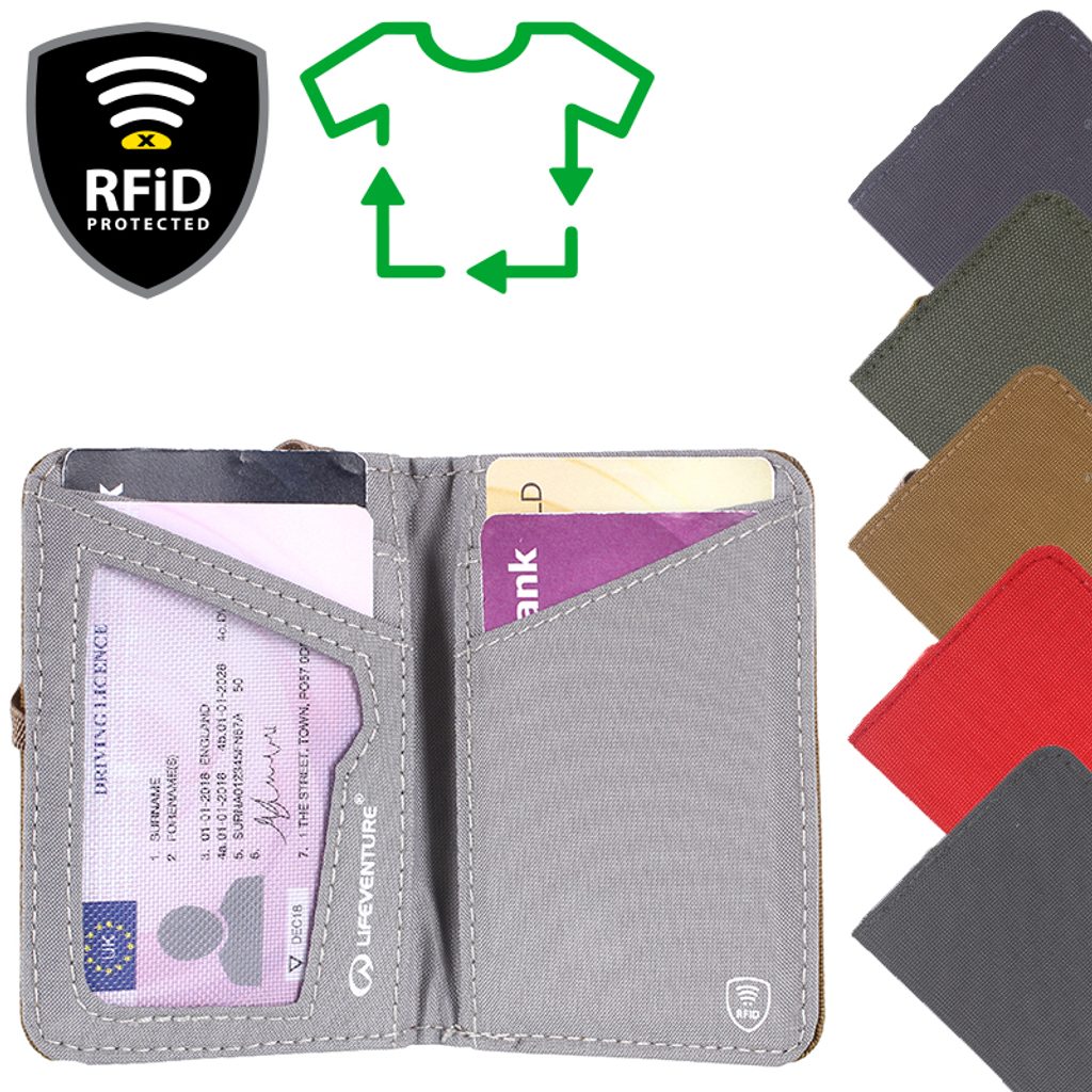 Namche.cz - Peněženka Lifeventure RFiD Card Wallet - grey - Lifeventure -  Peněženky, dokladovky, pouzdra - Batohy a tašky - Namche - outdoor