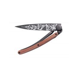 Nůž Deejo 1GB129 Tattoo Earth black 37g Coral wood Trek