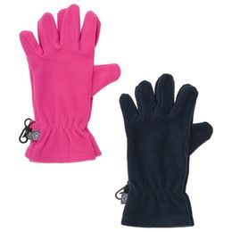 Dětské rukavice Set Color Kids Gloves Fleece pink glo
