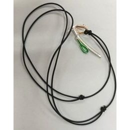 Přívěsek Sampaoli Bent Axe BR-GO-BR green black rope
