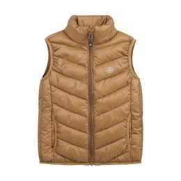 Dětská vesta Color Kids Quilted, packable, brown sugar