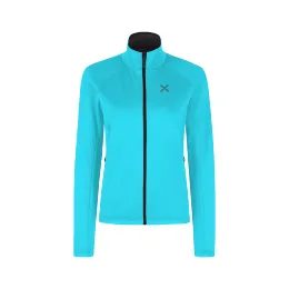 Dámská fleecová mikina Montura Fadis Grid Maglia turquoise