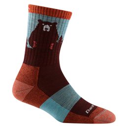Dámské ponožky DarnTough Micro Crew Lightweight With Cushion Bear Town burgundy