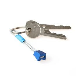 Věšák na klíče Fujfuj Mini 2 Oak Wood Blue Nut