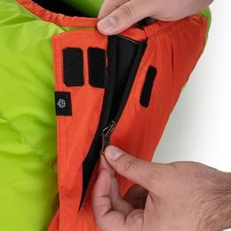 Spacák Kwak Skokan 200cm Nano modrá J-zip + krycí léga