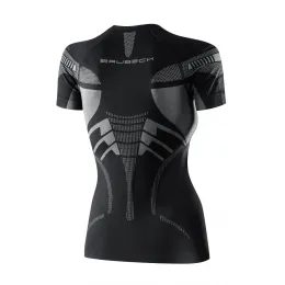 Dámské triko Brubeck Dry KR black graphite