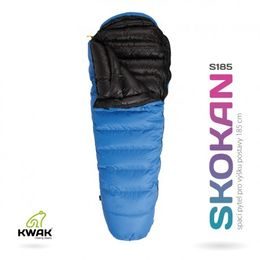 Spacák Kwak Skokan 200cm Nano modrá J-zip + krycí léga