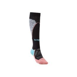 Dámské podkolenky Bridgedale Ski Midweight Merino black-coral 227