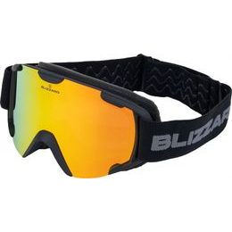 Brýle Blizzard Ski Gog. 938 MDAOVZO matt black, smoke2, orange revo, Uni