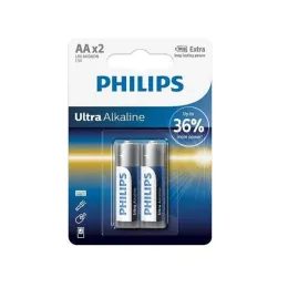 Baterie Philips AA Ultra Alkaline LR6/2 tužkové, 2ks v balení