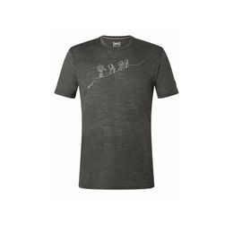 Triko super.natural KR Hiking Tee pirate grey mel./fresh white