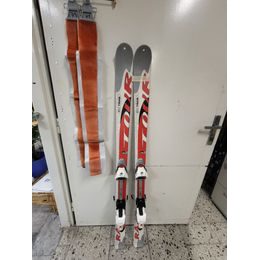 Bazar Dětské skialpové lyže Skitrab 150cm 73mm + pásy vázání diamir