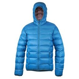 Pánská péřová bunda Warmpeace Vernon deep water/shale