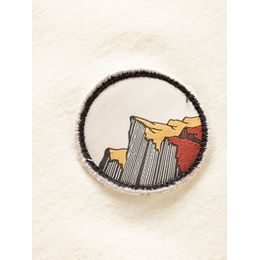 Pánská bavlněná mikina Chillaz Sapporo Mountain Logo Hoody ochre