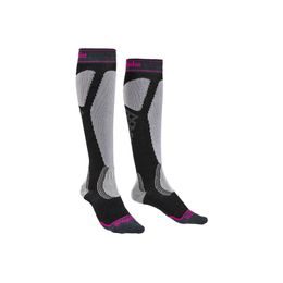 Dámské podkolenky Bridgedale Ski Easy On Merino black/light grey 035