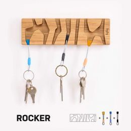 Věšák na klíče Fujfuj Classic Oak Wood Rocker