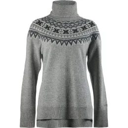 Dámský svetr Skhoop vlněný Scandinavian Roll Neck grey