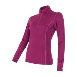 Dámské triko Sensor DR Merino Active zip lilla