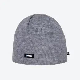 Čepice Kama Merino pletená AW19 světle šedá