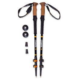 Skládací hole Warmpeace Hiker black-yellow