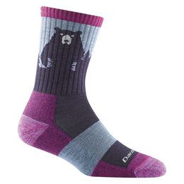 Dámské ponožky DarnTough Micro Crew Lightweight With Cushion Bear Town purple