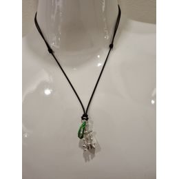 Přívěsek Sampaoli Friend BR-RH plated green enameld black sling big