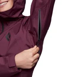 Bunda Black Diamond Treeline Rain Shell black