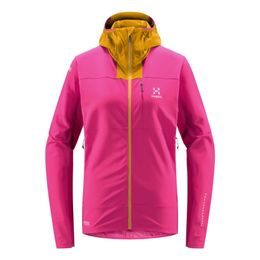 Dámská bunda Haglofs L.I.M Hybrid softshell růžová