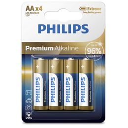 Baterie Philips Premium alkaline tužkové LR6/4