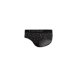 Dámské kalhotky Sensor Merino Impress černá pattern