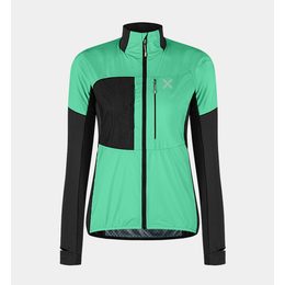 Dámská technická bunda Montura Traccia Octa maglia bright teal-shell