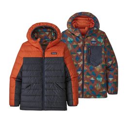 Chlapecká bunda Patagonia Reversible Down Sweater Hoody MEOR