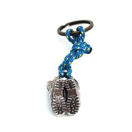 Přívěsek Sampaoli Cliffhanger bronze rhodium plated red enameld black rope