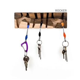 Věšák na klíče Fujfuj Classic Wallnut Wood Rocker