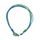 Přívěsek Sampaoli Carabiner & Eight bronze rhodium&ruthenium plated blue&green rope
