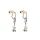 Náušnice Sampaoli Carabiner & Friend BR-GO-&-RH plated blue enameld