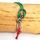 Přívěsek Sampaoli Carabiner & Eight BR-RH-RU red-green