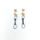 Náušnice Sampaoli Spit & Express BR-GO-&-RH plated blue enameld