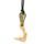 Přívěsek Sampaoli Cliffhanger bronze ruthenium plated green enameld black rope
