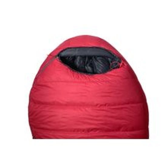 Spacák Warmpeace Solitaire 1000 Extra feet 170 cm ribbon red/black
