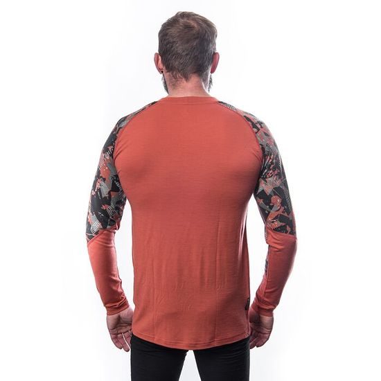 Triko Sensor DR Merino Impress terracotta/rush