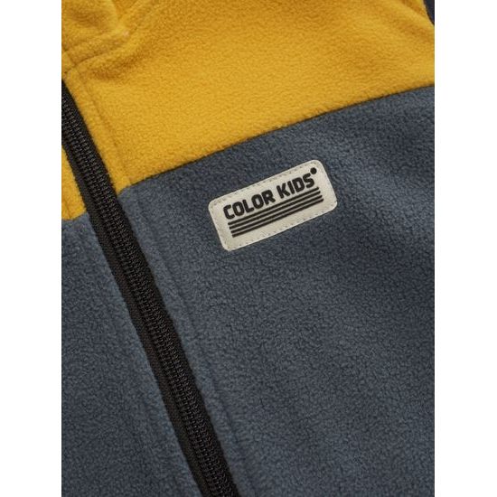 Dětská vesta Color Kids Fleece Colorblock stormy weather