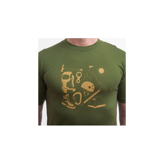 Pánské triko Sensor KR Merino Active Hiking safari green