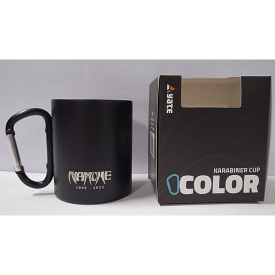 Termohrnek Namche by Yate s karabinkou 0,3l černý